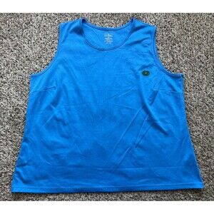 LL Bean Tank Top Womens 2X Blue 100% Supima Cotton 502658 Casual NEW